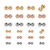  24Pcs 6 Styles Brass Beads FIND-PH0021-49-7