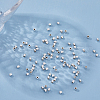 FIBLOOM 100Pcs Brass Spacer Beads KK-FI0001-02A-S-5
