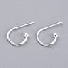 304 Stainless Steel Earring Hooks X-STAS-K211-01S-1