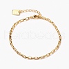 Brass Box Chain Bracelets BJEW-H537-03G-6