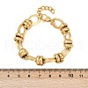 304 Stainless Steel Oval Link Chain Bracelets for Women BJEW-C104-01C-G-3