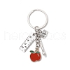 Tibetan Style Alloy Keychains KEYC-JKC01250-03-2