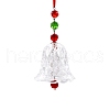 Glass Christmas Bell Hanging Ornaments PW-WG68048-02-1