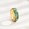 Brass Micro Pave Cubic Zirconia Finger Rings FS-WGFDCA6-09-1