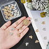 HOBBIESAY 48Pcs 2 Colors Rack Plating Eco-friendly Alloy Crystal Rhinestone Butterfly Charms FIND-HY0003-77-3