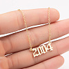 2004 Birth Year Number 201 Stainless Steel Pendant Cable Chain Necklaces FS-WGB5F08-36-1