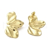 Ion Plating(IP) 304 Stainless Steel Stud Earrings EJEW-C082-04C-G-1