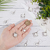 10Pairs 2 Styles Brass Dangle Earring Findings EJEW-GA00001-3