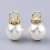 High Luster ABS Plastic Imitation Pearl Pendants X-RB-T011-01C-G-3