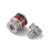 Brass Micro Pave Cubic Zirconia Screw Clasps KK-Z078-41P-2