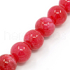 Dyed Natural Jade Beads Strands G-D434-8mm-08-1-3