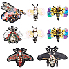 Fingerinspire 8Pcs 6 Style Bees Computerized Embroidery Cloth Sew on Patches DIY-FG0003-59-1