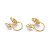 Brass Micro Pave Cubic Zirconia Clip-on Earrings Finding KK-G403-01D-G-1