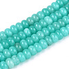 Dyed Natural White Jade Beads Strands X-G-T139-59A-10-4