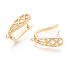 Brass Hoop Earring Findings KK-N267-30G-3