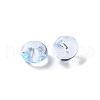 Baking Painted Transparent Glass Beads DGLA-S116-01I-2