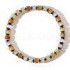 Natural Carnelian Column Beads Stretch Bracelets for Men Women GU9335-3-1