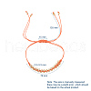 Electroplate Glass Seed Bead Braided Bracelets BJEW-JB04789-6