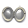 Brass Locket Pendants X-KK-F717-01AB-NR-2