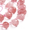 Cherry Quartz Glass Beads Strands G-J360-04-A-3