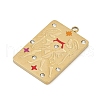 304 Stainless Steel Rhinestones Pendants STAS-D306-01G-C-2