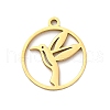 304 Stainless Steel Pendants STAS-M117-02B-G-1