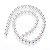 Electroplate Non-magnetic Synthetic Hematite Beads Strands X-G-Q466-4mm-02-2