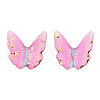 Transparent Epoxy Resin Cabochons CRES-T024-01B-2