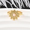 304 Stainless Steel Cuff Rings for Women RJEW-U062-02C-01G-1