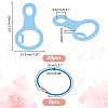   30Pcs Acrylic Spool Floss Bobbins FIND-PH0018-62B-01-2