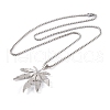 304 Stainless Steel Box Chain Necklaces NJEW-P304-01A-2