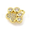Rack Plating Brass Micro Pave Cubic Zirconia Charms KK-S396-47G-2