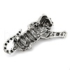Alloy Rhinestone Brooches for Backpack Clothes JEWB-K007-05A-AS-2