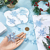 SOFPLATE 15Pcs 3 Styles Christmas Acrylic Snowflake Pendant Decorations HJEW-SP0001-04C-3