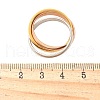 304 Stainless Steel Triple Circle Finger Rings Jewelry RJEW-C121-01-5