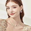 HOBBIESAY 100Pcs Transparent Glass Butterfly Charms FIND-HY0003-79-7