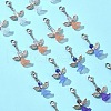 16Pcs 4 Colors Angel Glass Acrylic Pendants HJEW-FS00015-7