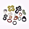 Natural Mixed Stone Pendants G-G798-07-1