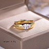 925 Sterling Silver Pave Cubic Zirconia Finger Rings for Women KW2493-3-3