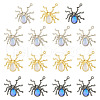 18Pcs 3 Colors Halloween Rack Plating Alloy Pendants FIND-TA0002-05-11