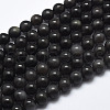 Natural Ice Obsidian Beads Strands G-A171-16-10mm-1