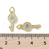 Real 18K Gold Plated Brass Micro Pave Cubic Zirconia Pendants KK-L209-068G-02-3