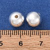 Fine Silver Round Beads STER-A047-08A-S-3