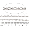 Non-Tarnish 304 Stainless Steel Oval Link Chains CHS-P018-22P-2