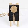 Alloy Disc Pendant Tassel Necklaces FS-WGC2B9A-01-5