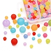 153 Pcs 5 Style Transparent Acrylic Ball Beads FACR-YW0001-03-6