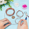 Red Copper Craft Wire CWIR-WH0017-02B-3