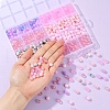 DIY Round Glass Beads Bracelets Making Kits DIY-YW0011-79-4