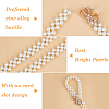 CRASPIRE 1Pc Acrylic Pearl Braided Stretch Chain Belts AJEW-CP0008-12B-6