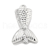 Brass Micro Pave Clear Cubic Zirconia Pendants KK-U015-08P-1